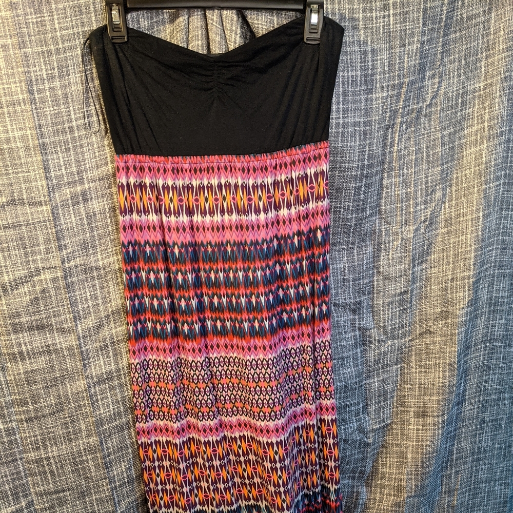 Roxy maxi dress. Sweetheart neckline strapless